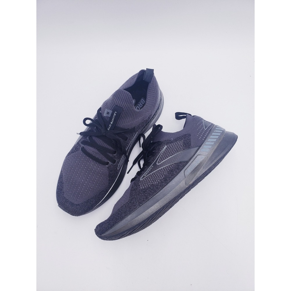 Brooks Levitate StealthFit GTS 5 Black Grey Running Shoes Mens Size 9